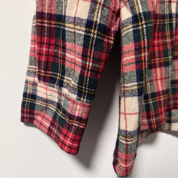 Vintage 70s Kentfield Red Plaid Wool Blend Flannel Button Down Men’s Size Large - Picture 8 of 14